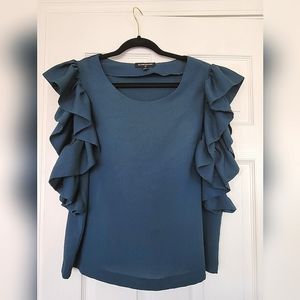 Ruffle Sleeve Blouse